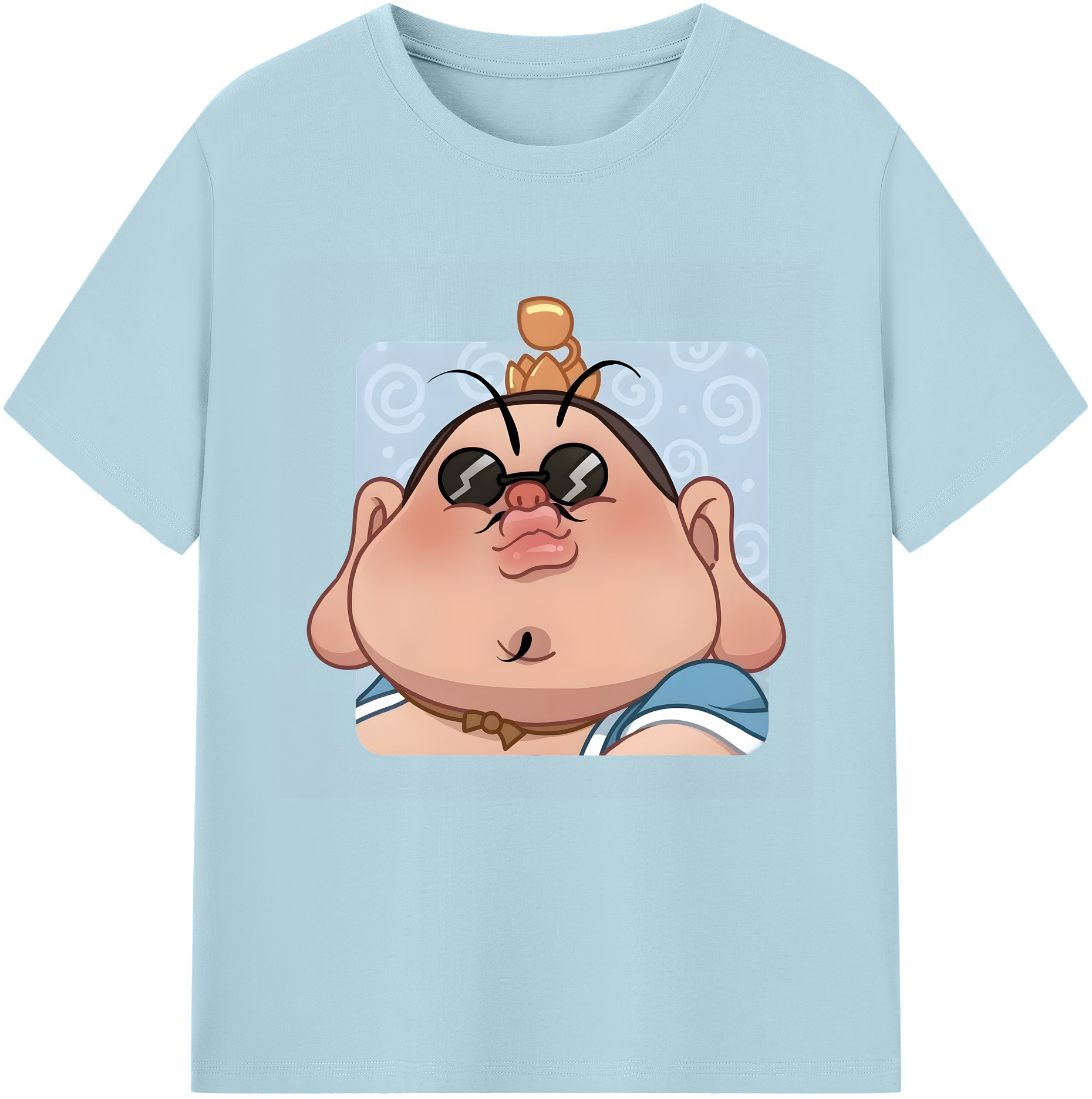 （画像用） Ne Zha 2 ナタ 魔童の大暴れ 綿100％半袖Tシャツ（フロントプリント）